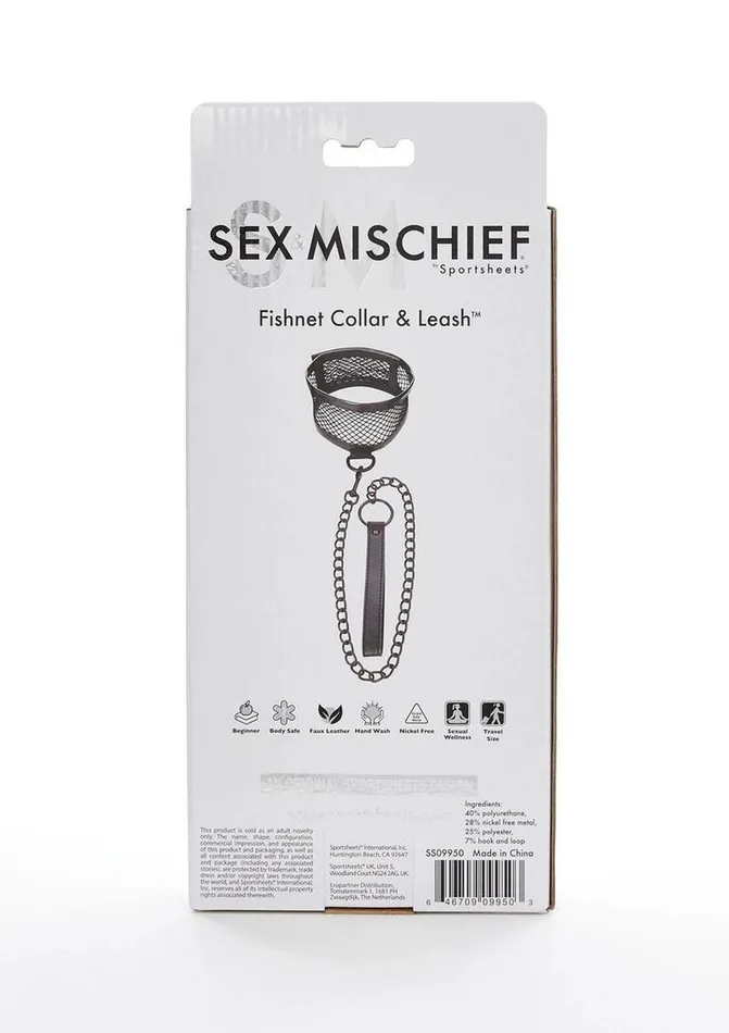 Male Sex Toys Sex and Mischief Fishnet Collar and Leash Sex and Mischief Male Sex Toys Sex and Mischief Fishnet Collar and Leash Sex and Mischief