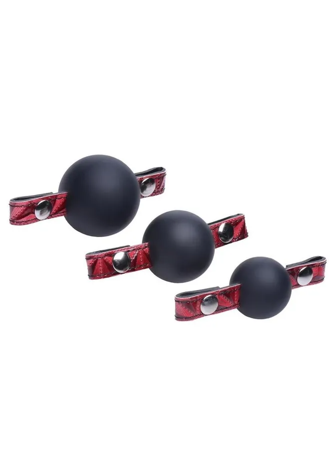 Master Series Crimson Tied Master Series Crimson Tied Triad Interchangeable Silicone Ball Gag Male Sex Toys