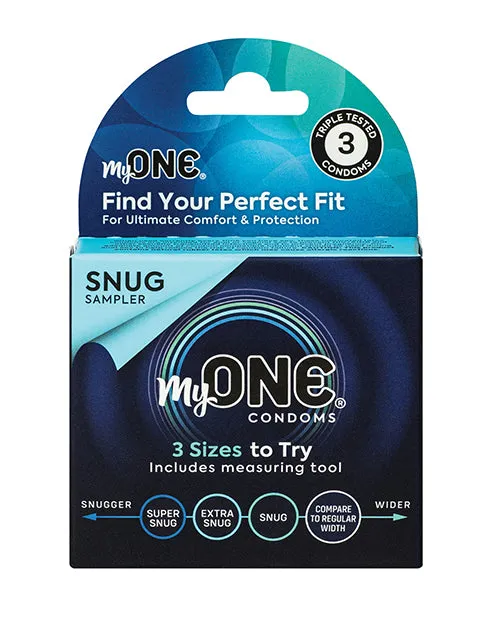 My One Snug Sampler Condoms Pack of 3 Paradise Marketing Male Sex Toys