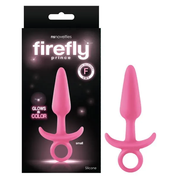 NS Novelties Male Sex Toys Firefly Prince GlowinDark Pink 109 cm Small Butt Plug with Ring Bull NS Novelties Male Sex Toys Firefly Prince GlowinDark Pink 109 cm Small Butt Plug with Ring Bull