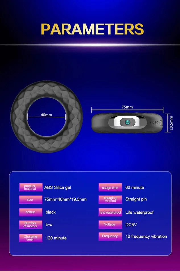 Onion Toy Male Sex Toys Stretchable Delay Ejaculation Silicone Cock Ring Vibrator