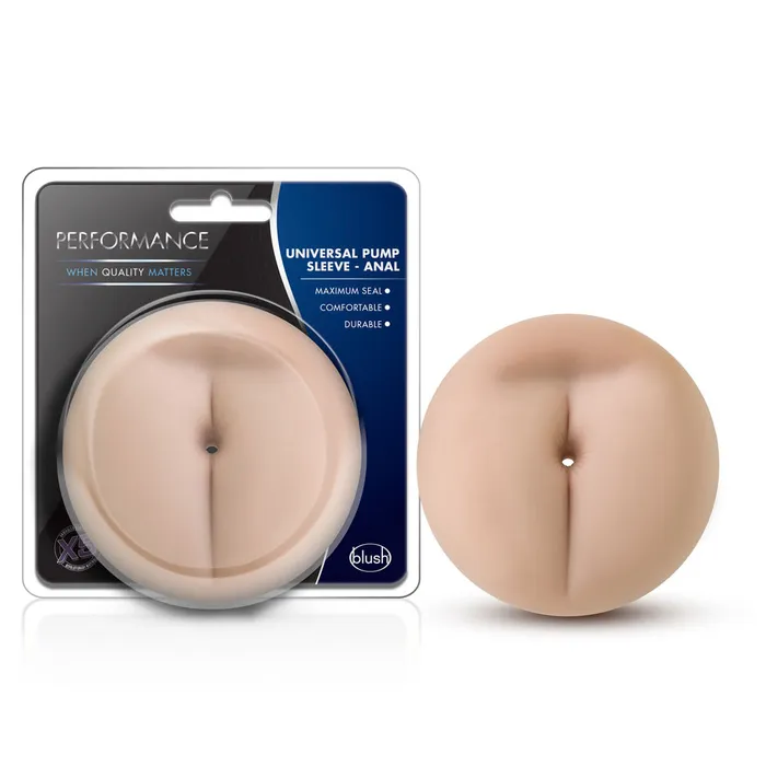 Performance Universal Pump Sleeve Anal Vanilla Blush Novelties Male Sex Toys