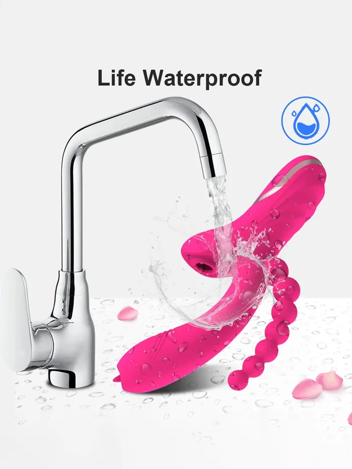 Powerful Multiuse Sucking Licking Vibrator With Anal Beads Onion Toy Male Sex Toys Powerful Multiuse Sucking Licking Vibrator With Anal Beads Onion Toy Male Sex Toys