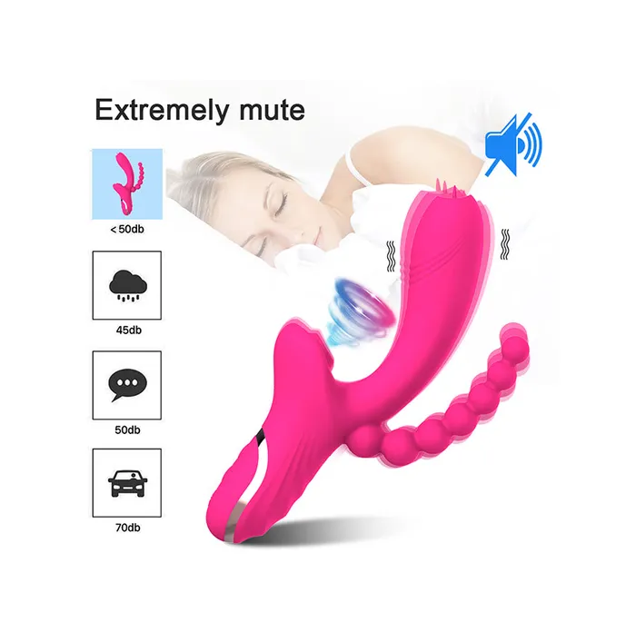 Powerful Multiuse Sucking Licking Vibrator With Anal Beads Onion Toy Male Sex Toys Powerful Multiuse Sucking Licking Vibrator With Anal Beads Onion Toy Male Sex Toys