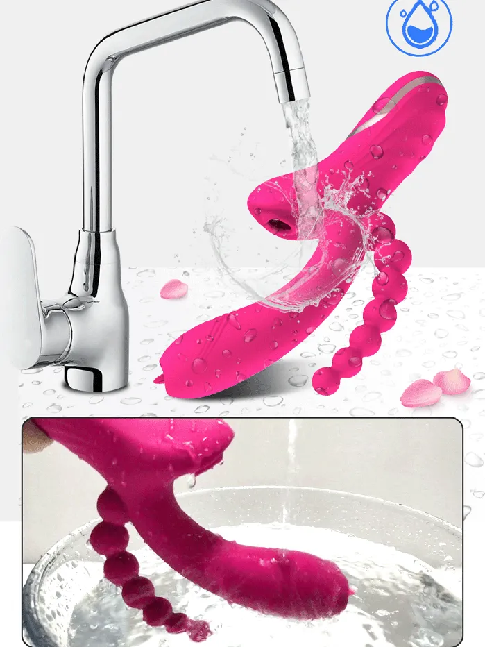 Powerful Multiuse Sucking Licking Vibrator With Anal Beads Onion Toy Male Sex Toys Powerful Multiuse Sucking Licking Vibrator With Anal Beads Onion Toy Male Sex Toys