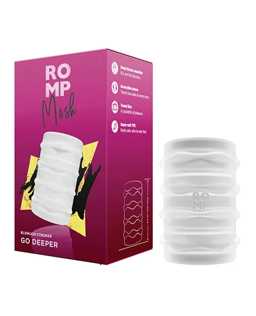 Romp Mosh BJ Stroker Clear Wow Tech Male Sex Toys