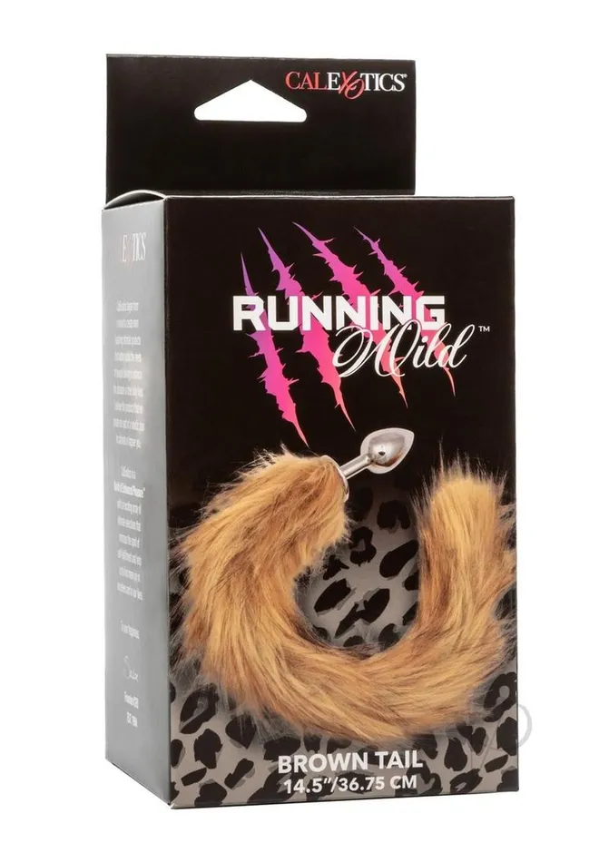 Running Wild Faux Fur Tail and Metallic Anal Plug Running Wild Male Sex Toys
