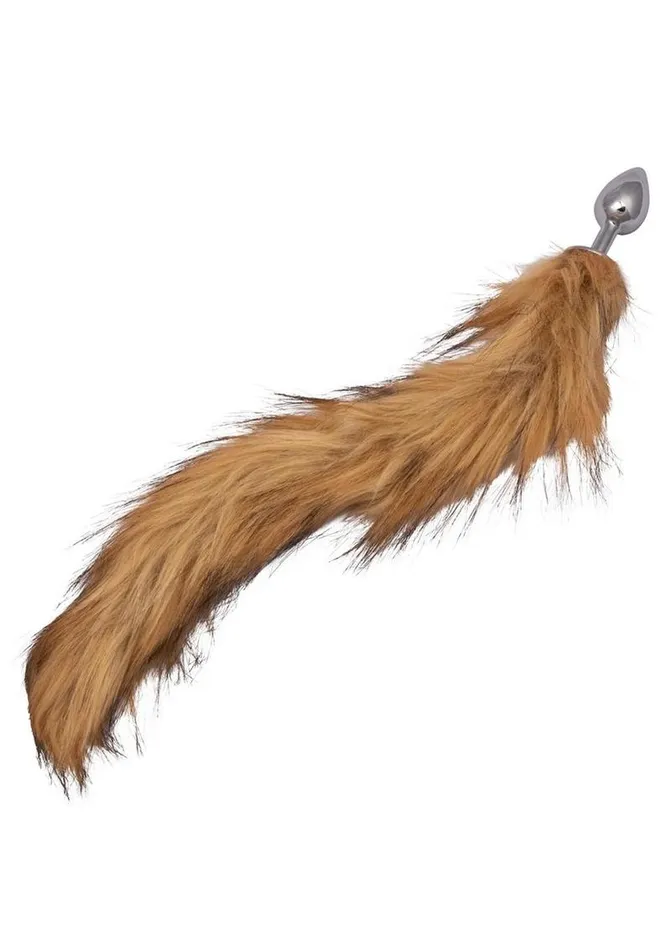 Running Wild Faux Fur Tail and Metallic Anal Plug Running Wild Male Sex Toys