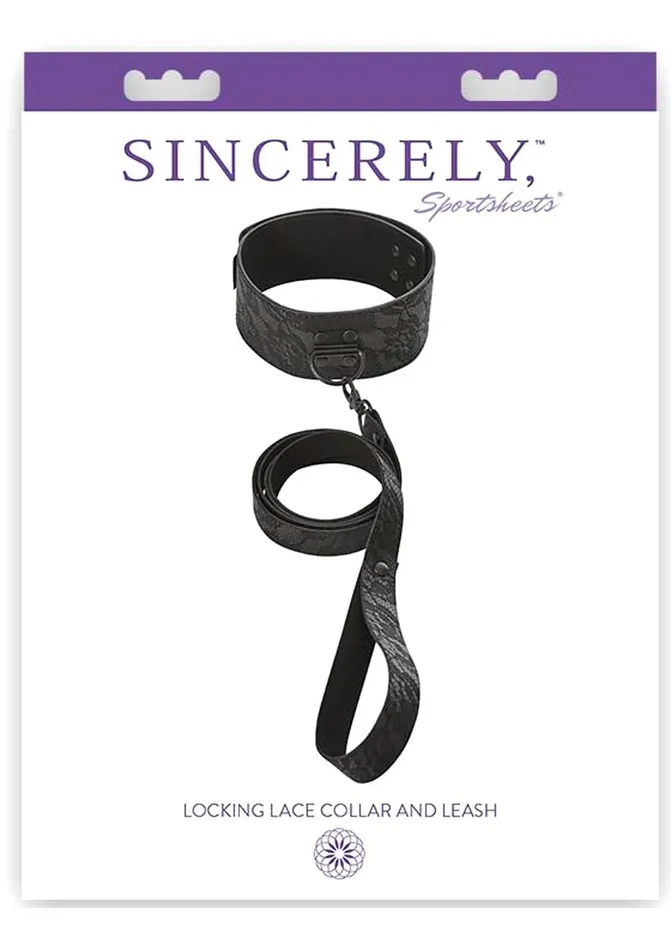 Sincerely Locking Lace Collar and Leash Sincerely Vibrators Sincerely Locking Lace Collar and Leash Sincerely Vibrators