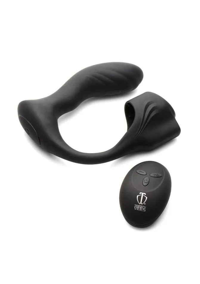 Trinity Men 7x Silicone Prostate Plug with Ball Stretcher and Remote Control Trinity Men Male Sex Toys Trinity Men 7x Silicone Prostate Plug with Ball Stretcher and Remote Control Trinity Men Male Sex Toys