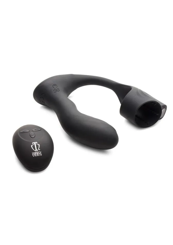Trinity Men 7x Silicone Prostate Plug with Ball Stretcher and Remote Control Trinity Men Male Sex Toys