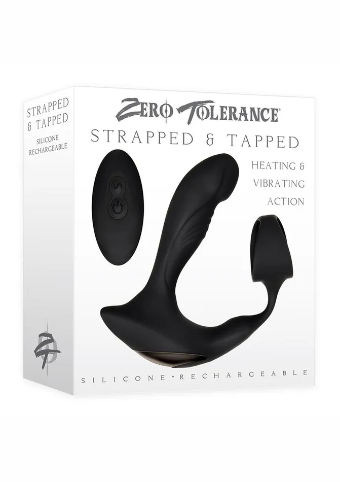 Zero Tolerance Strapped and Tapped Silicone Vibrating Prostate Stimulator with Remote Control Zero Tolerance Male Sex Toys