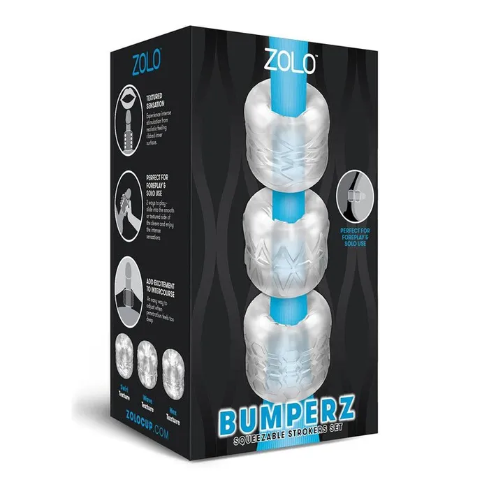 Zolo Male Sex Toys Zolo Bumperz Clear Mini Blowjob Stroker Set Zolo Male Sex Toys Zolo Bumperz Clear Mini Blowjob Stroker Set