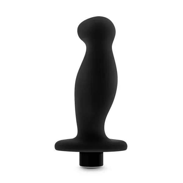 Anal Adventures Platinum Silicone Vibrating Prostate Massager 02 Black Blush Novelties Male Sex Toys