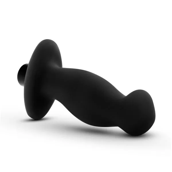 Anal Adventures Platinum Silicone Vibrating Prostate Massager 02 Black Blush Novelties Male Sex Toys