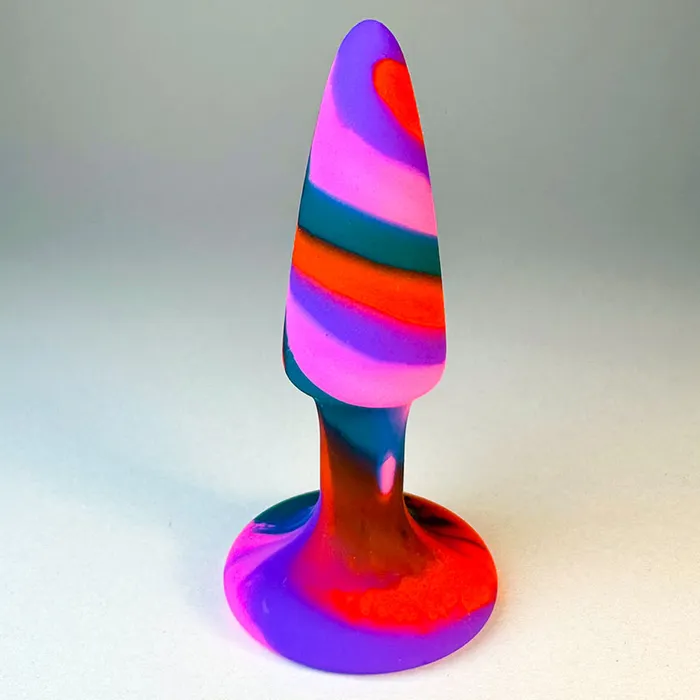 Anal KM Global FUNKY Color Silicone Butt Plug 37 Inch Size S