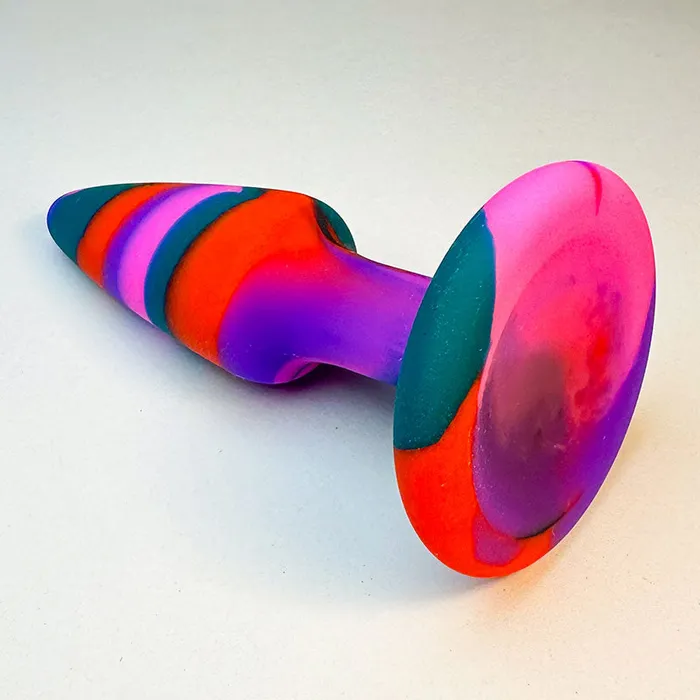 Anal KM Global FUNKY Color Silicone Butt Plug 37 Inch Size S