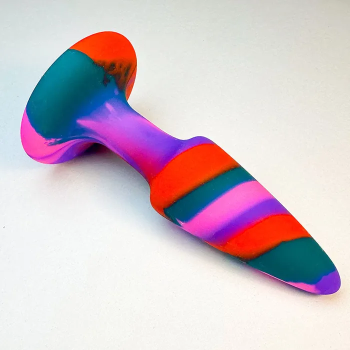 Anal KM Global FUNKY Color Silicone Butt Plug 37 Inch Size S