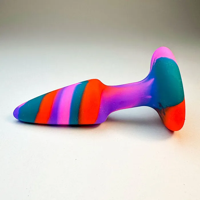 Anal KM Global FUNKY Color Silicone Butt Plug 37 Inch Size S
