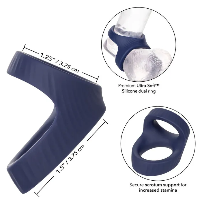 CalExotics Male Sex Toys Viceroy Max Dual Silicone Cock Ring CalExotics Male Sex Toys Viceroy Max Dual Silicone Cock Ring
