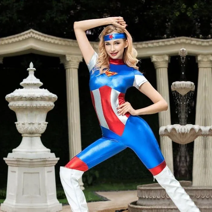 Male Sex Toys Super Woman Fantasy Costume 2 Piece SEC