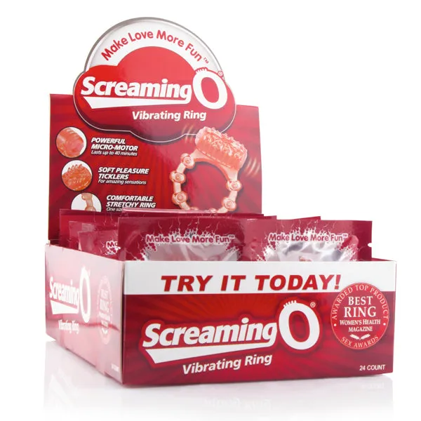 Male Sex Toys The Screaming O Vibrating Ring 24 Count POP Box Display Screaming O Male Sex Toys The Screaming O Vibrating Ring 24 Count POP Box Display Screaming O