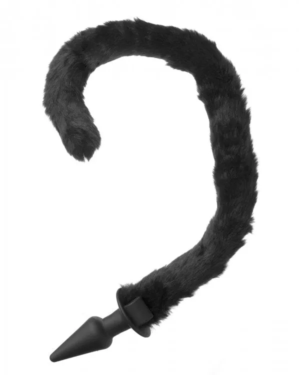 Male Sex Toys XR Brands Frisky Bad Kitty Silicone Cat Tail Anal Plug