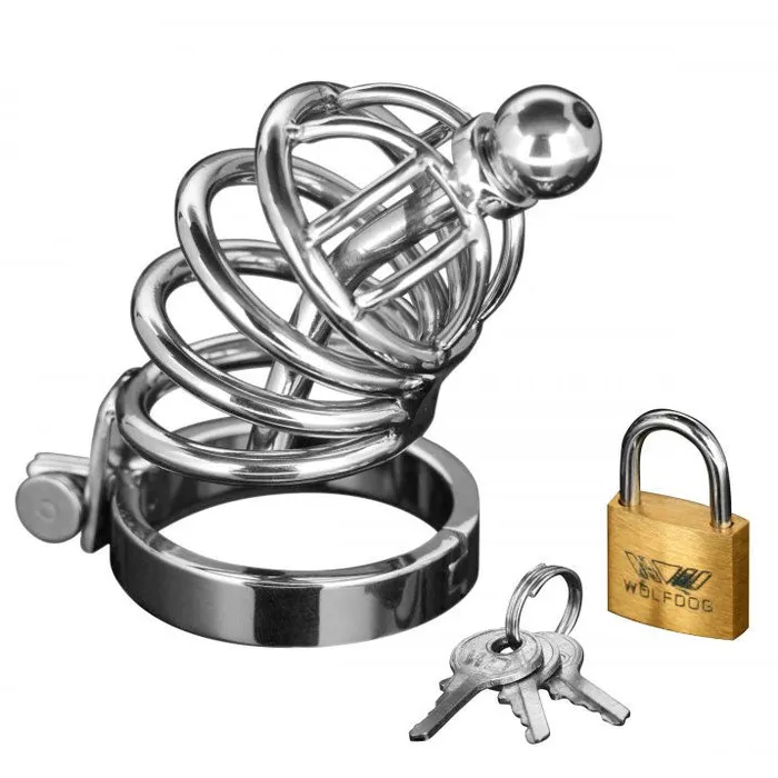 Master Series Male Sex Toys Master Series Asylum 4 Ring Locking Chastity Cage Master Series Male Sex Toys Master Series Asylum 4 Ring Locking Chastity Cage