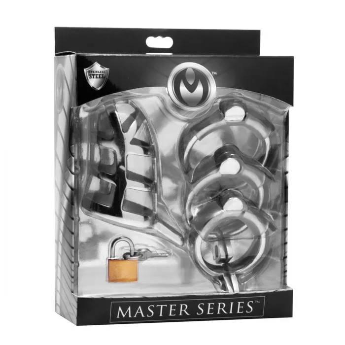 Master Series Male Sex Toys Master Series Detained Stainless Steel Chastity Cage Master Series Male Sex Toys Master Series Detained Stainless Steel Chastity Cage