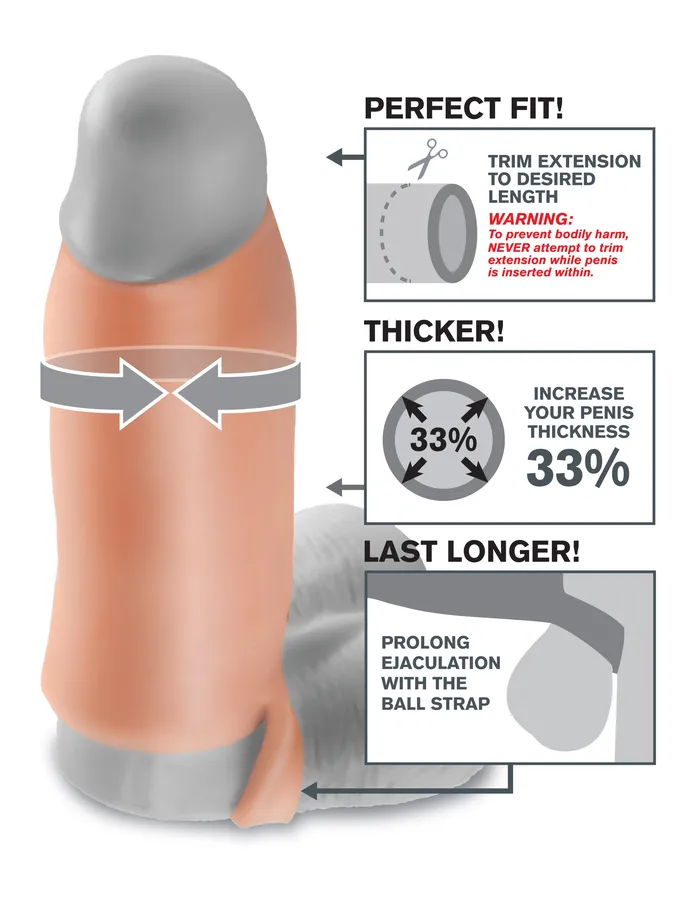 Pipedream Products Fantasy Xtensions Real Feel Enhancer Xl Male Sex Toys