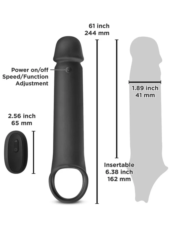 Renegade Brute Vibrating Extension With Remote RENAGADE Male Sex Toys