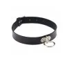 Silver O Ring Faux Leather Choker CHO002 LOVE IN LEATHER Male Sex Toys