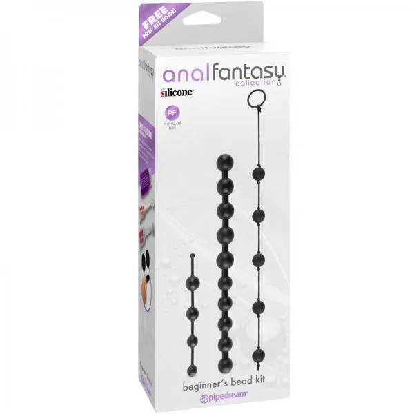 Anal Fantasy Beginners Bead Kit Black Pipedream Products Anal