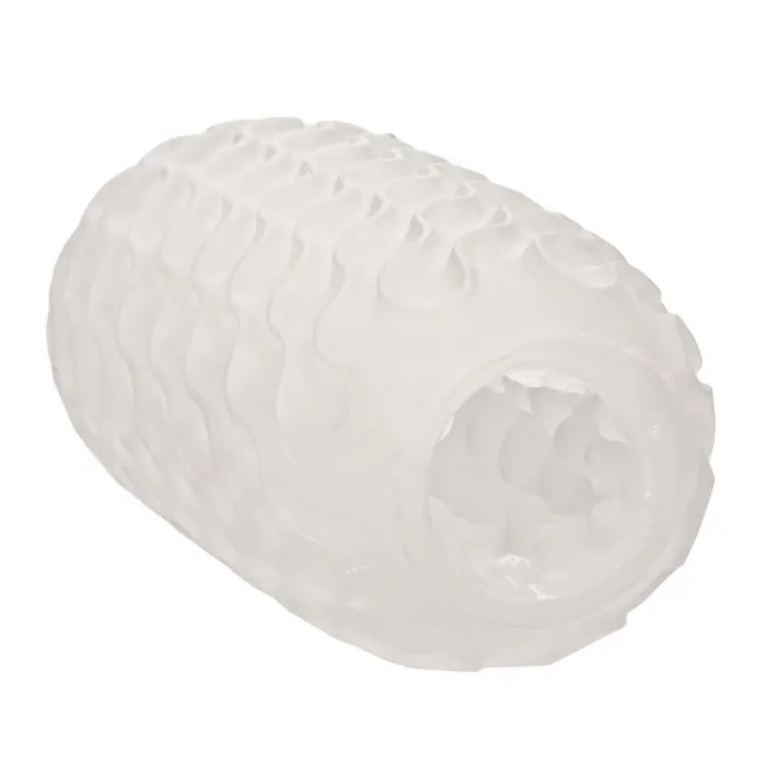 CalExotics Male Sex Toys Boundless Reversible Nubby Stroker Clear