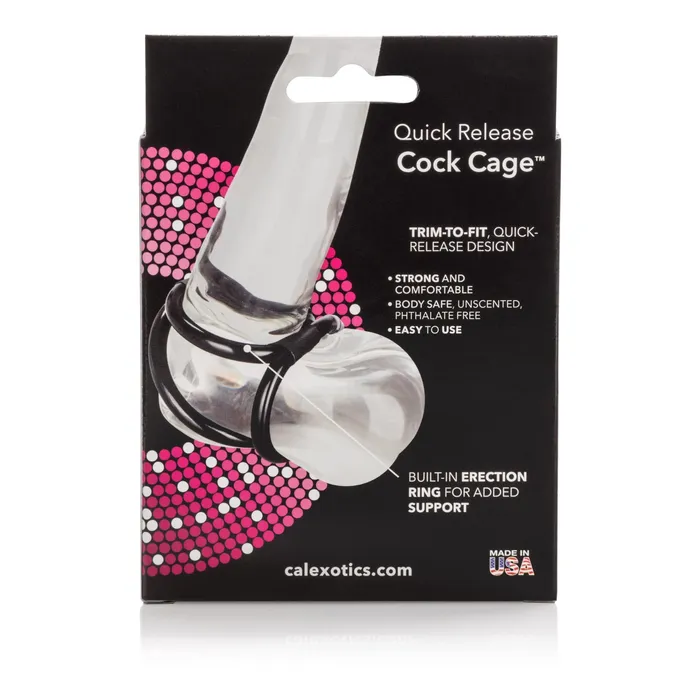 CalExotics Male Sex Toys Quick Release Cock Cage