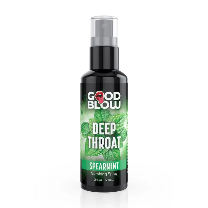 Deep Throat Spray 1oz Spearmint XR Brands Master Series Male Sex Toys