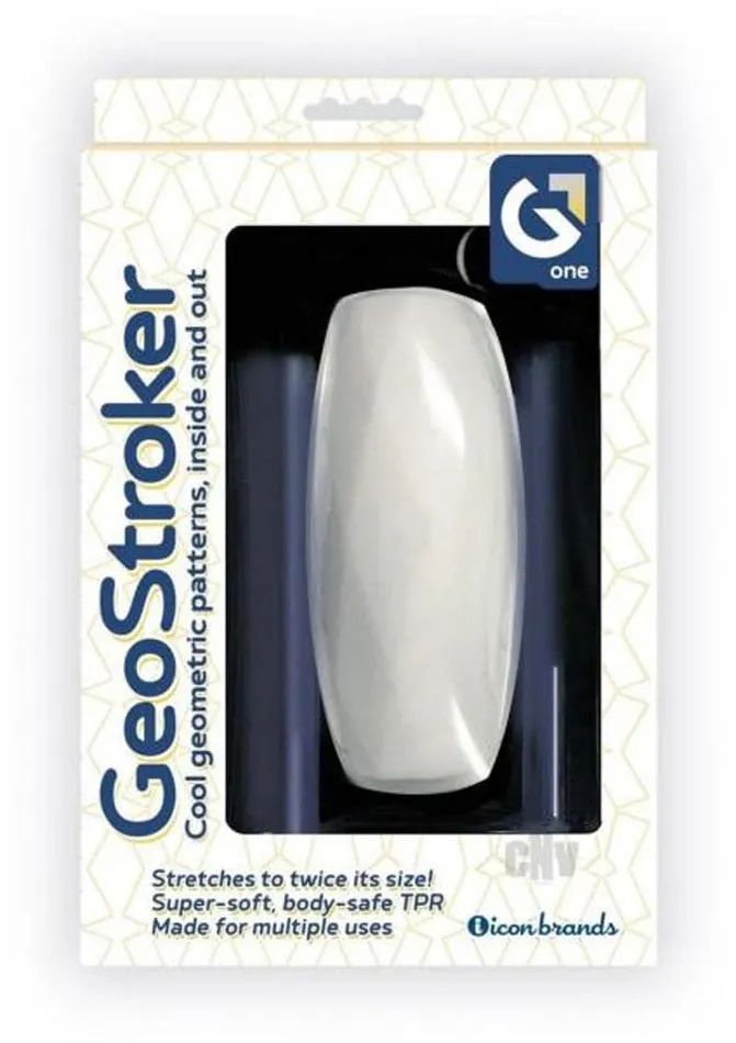 Icon Brands Male Sex Toys Geostroker 1 Stroker White