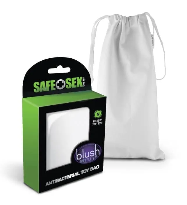 Male Sex Toys Blush Novelties Safe Sex Antibacterial Toy Bag Medium Each