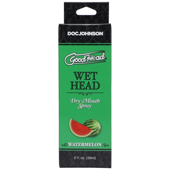 Male Sex Toys Doc Johnson Goodhead Wet Head Dry Mouth Spray Watermelon 2 Fl Oz