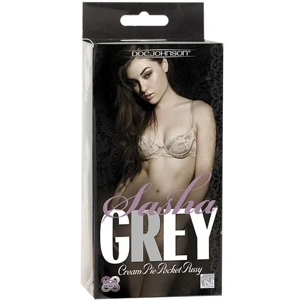 Male Sex Toys Doc Johnson Sasha Grey Ultraskyn Cream Pie Pussy Pocket