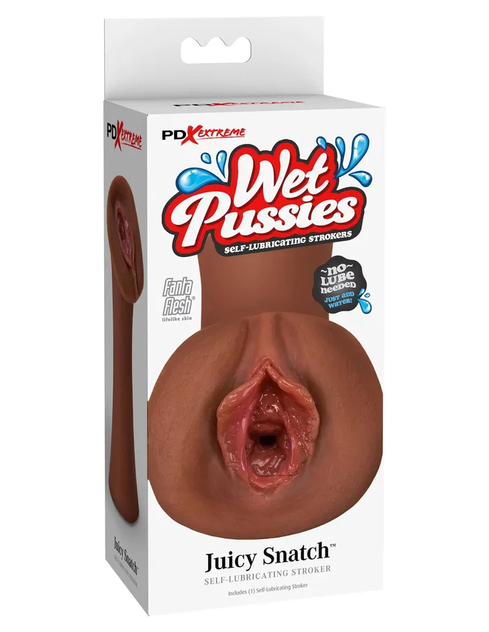Male Sex Toys PDX Brands Extreme Wet Pussies Juicy Snatch Brown