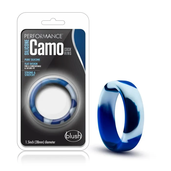 Male Sex Toys Performance Silicone Camo Cock Ring Blue Camoflauge Blush Novelties Male Sex Toys Performance Silicone Camo Cock Ring Blue Camoflauge Blush Novelties