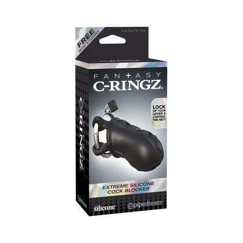 Male Sex Toys Pipedream Fantasy CRingz Extreme Silicone Cock Blocker