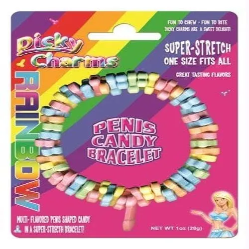 Male Sex Toys Rainbow Penis Candy Necklace Hott Products