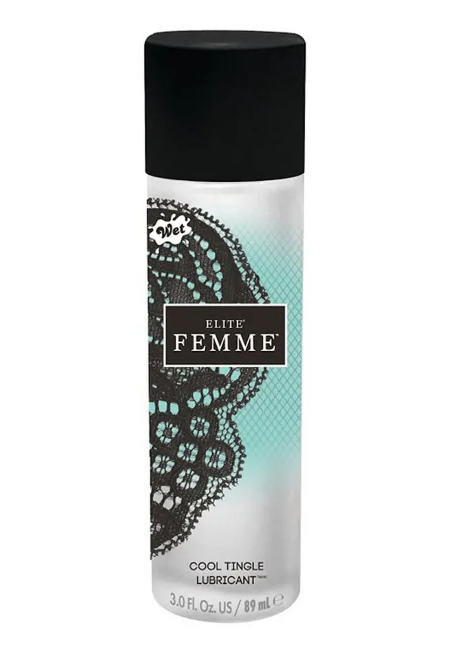 Male Sex Toys Wet Wet Elite Femme Cool Tingle 3 Fl Oz 89ml