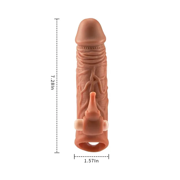 NyoKII Elephant Thorned Vibrating Penis Sleeve PS01 Male Sex Toys
