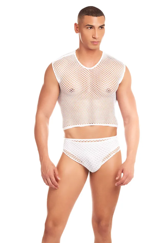 Pink Lipstick Male Sex Toys Net Flex 3pc Set Largexl White
