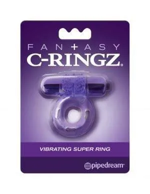 Pipedream Male Sex Toys Fantasy CRingz Vibrating Super Ring Purple