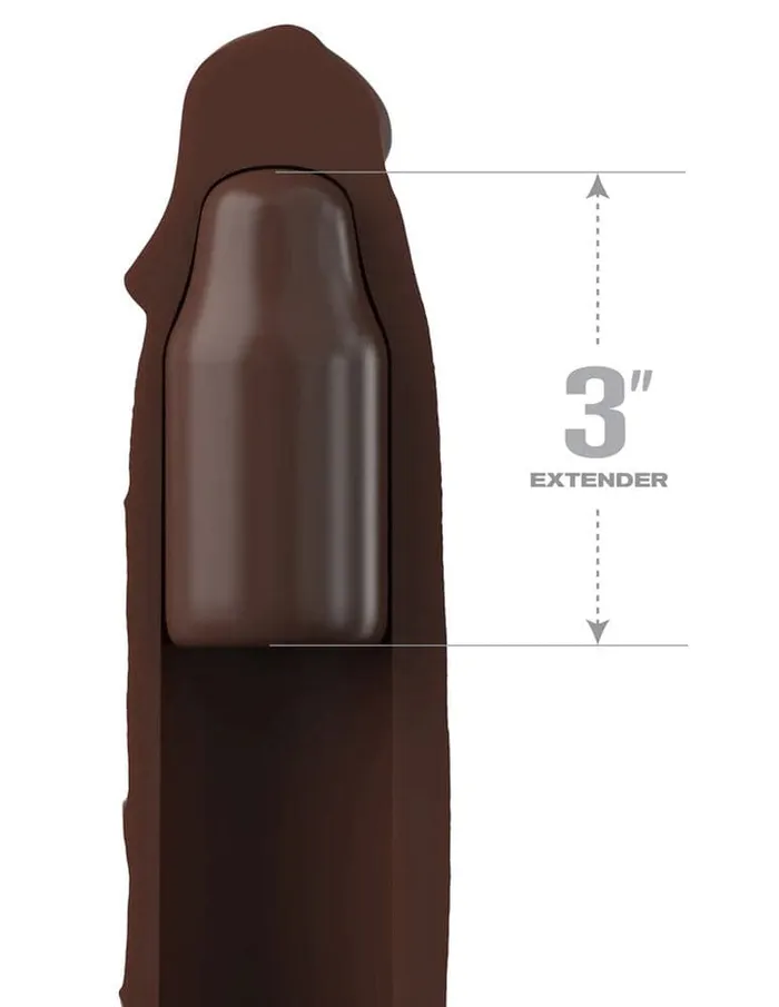 Pipedream Male Sex Toys Fantasy XTensions Elite 7 Inch Extension With Strap Brown Pipedream Male Sex Toys Fantasy XTensions Elite 7 Inch Extension With Strap Brown
