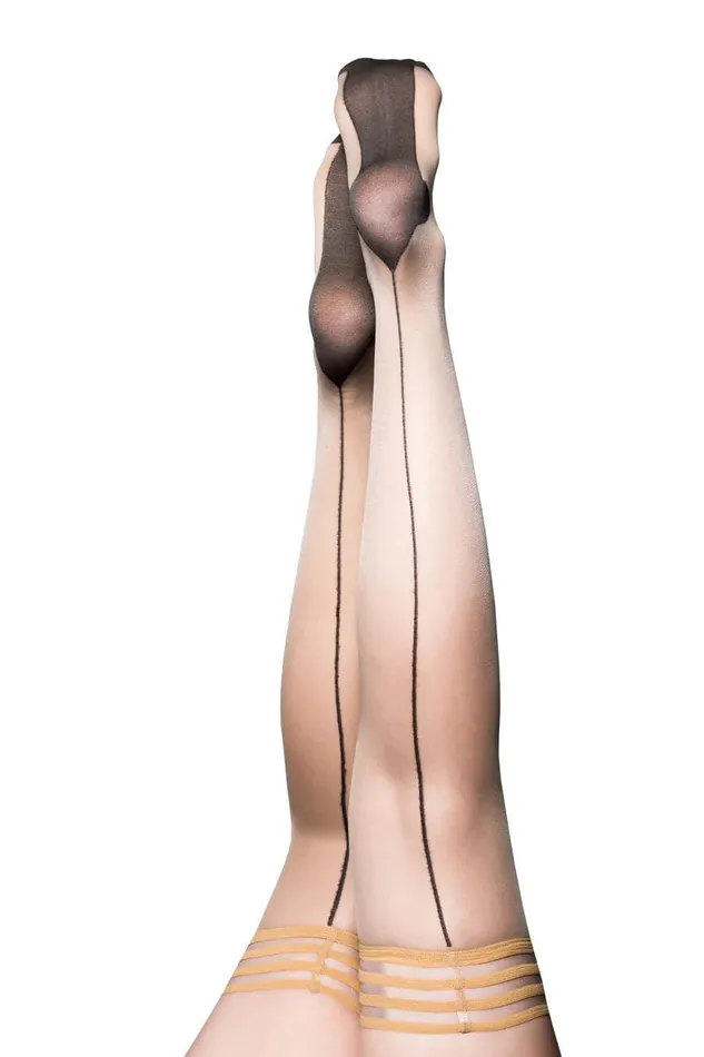 Ruby Cuban Heel Thigh High Size a Nude Kixies Male Sex Toys